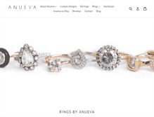 Tablet Screenshot of anuevajewelry.com